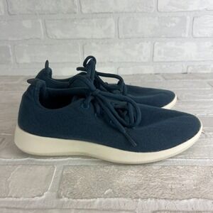 Allbirds Wool Runners Sneakers Running Shoes Womens 8 Deep Blue Lace Up Casual